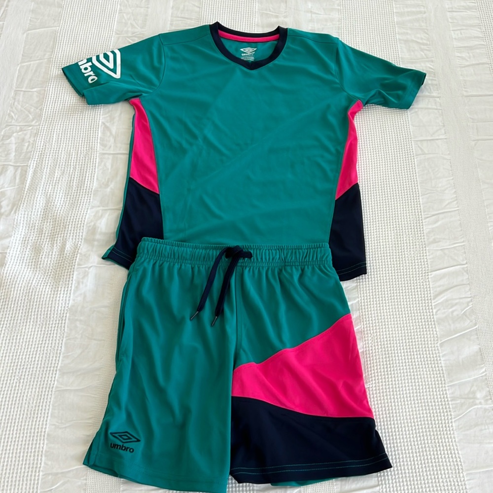 Umbro kids soccer outfit
